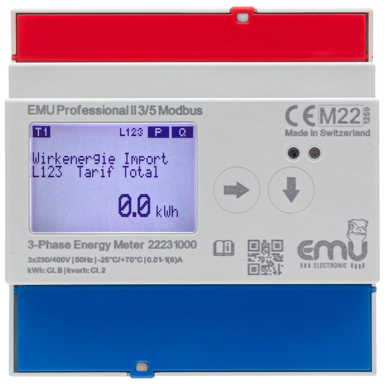 Compteur électrique MID monophasé 63A RS485 Modbus